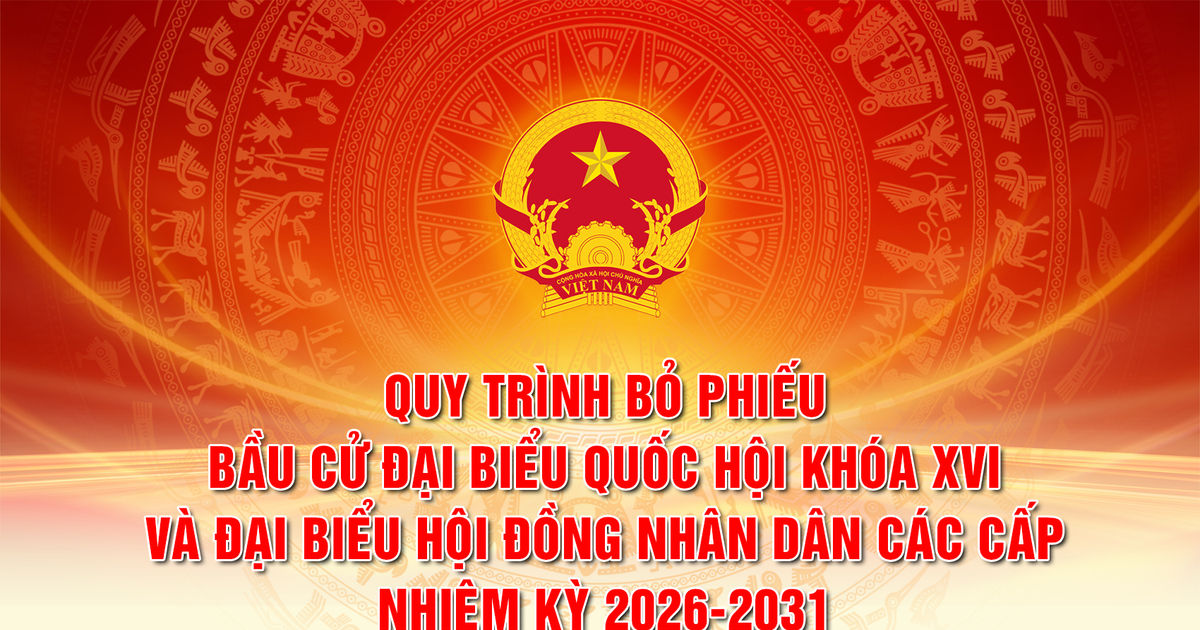 [Infographics] Quy trình bỏ phiếu bầu cử đại biểu Quốc hội và đại biểu HĐND các cấp