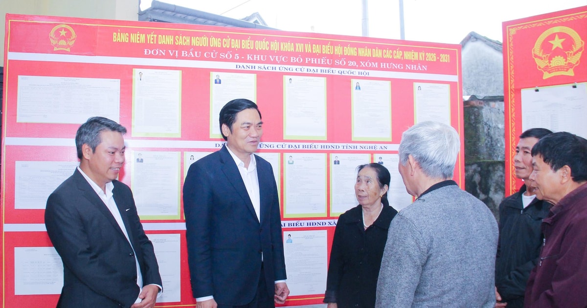 Nghệ An rà soát chặt chẽ, chính xác danh sách cử tri, sẵn sàng cho ngày bầu cử