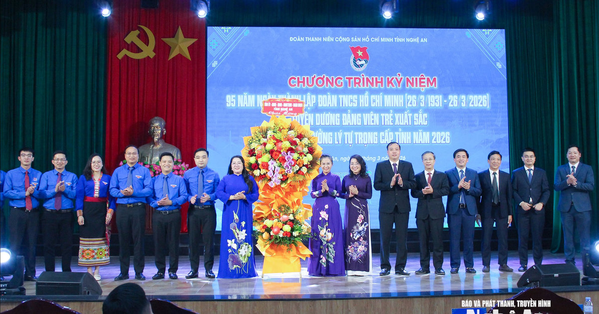 Nghệ An tuyên dương đảng viên trẻ tiêu biểu và trao Giải thưởng Lý Tự Trọng năm 2026