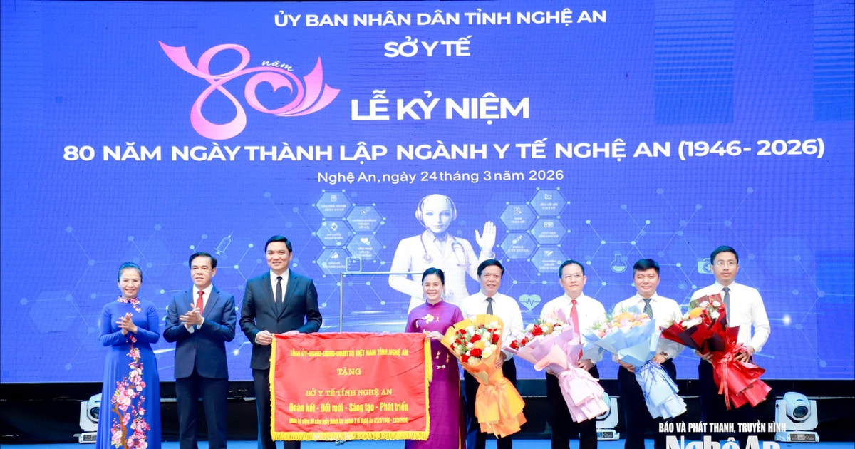 Ngành Y tế Nghệ An kỷ niệm 80 năm thành lập và khai trương Cổng thông tin Y tế số