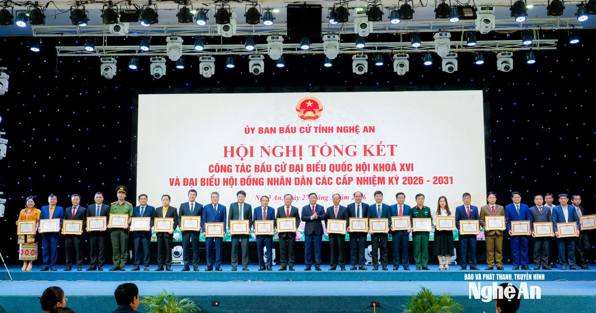 Nghệ An tổng kết công tác bầu cử đại biểu Quốc hội khoá XVI và HĐND các cấp nhiệm kỳ 2026-2031