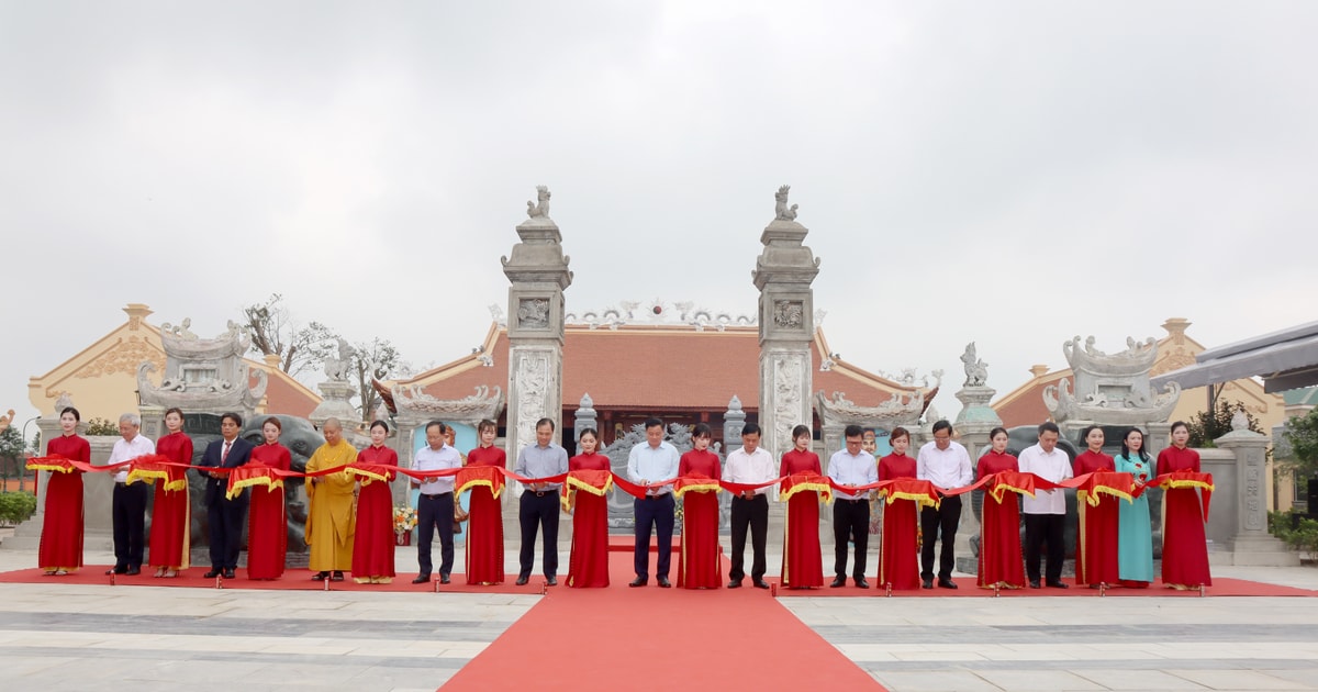 Trang trọng Lễ khánh thành đền thờ Lê Đức Tuy