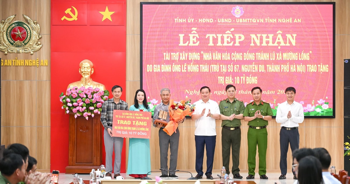 Nghệ An tiếp nhận công trình nhà văn hóa cộng đồng kết hợp tránh lũ