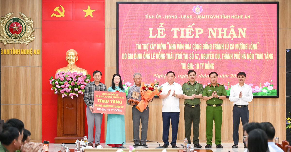 Nghệ An tiếp nhận công trình nhà văn hóa cộng đồng kết hợp tránh lũ
