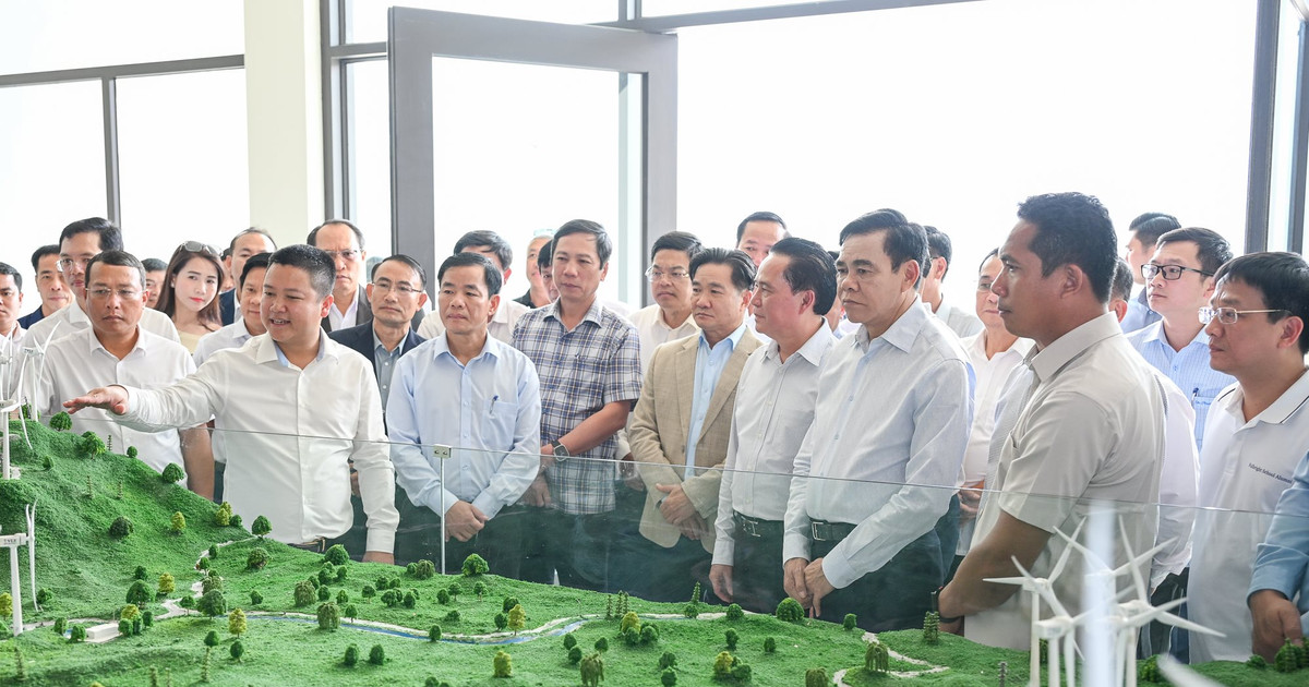 Chủ tịch UBND tỉnh Nghệ An thăm Cụm nhà máy điện gió Trường Sơn tại Lào
