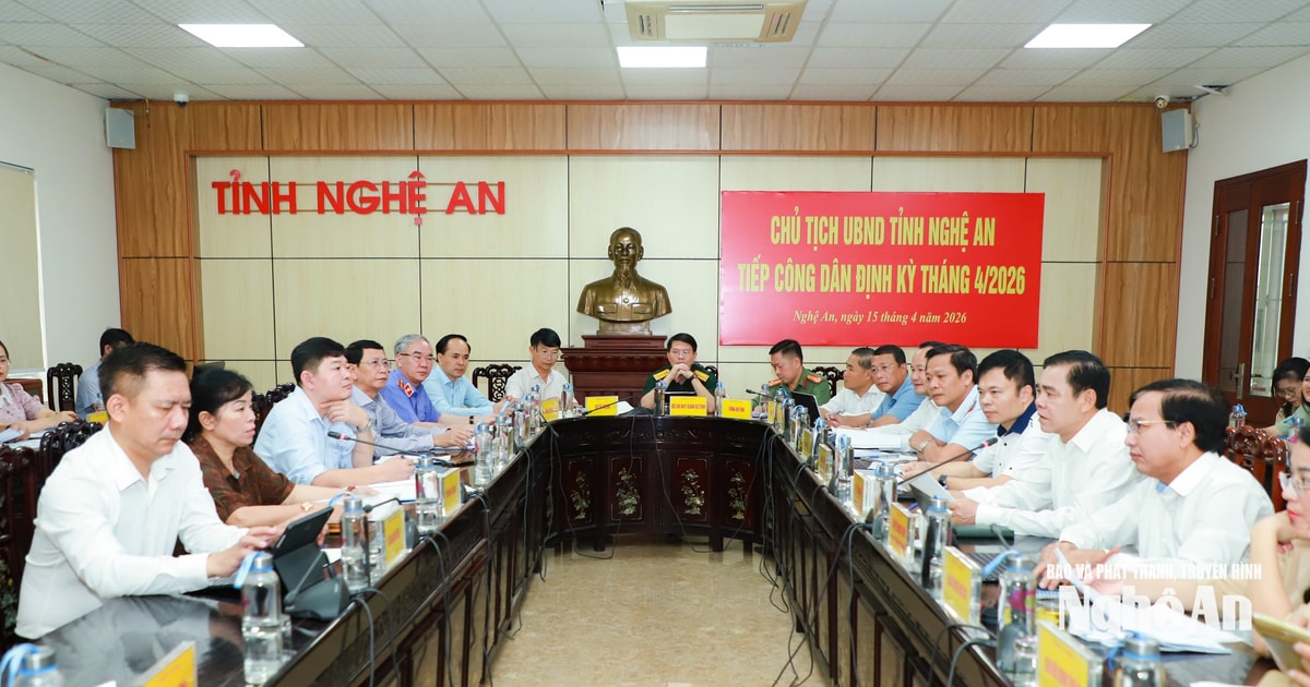 Chủ tịch UBND tỉnh Võ Trọng Hải tiếp công dân phiên định kỳ tháng 4/2026