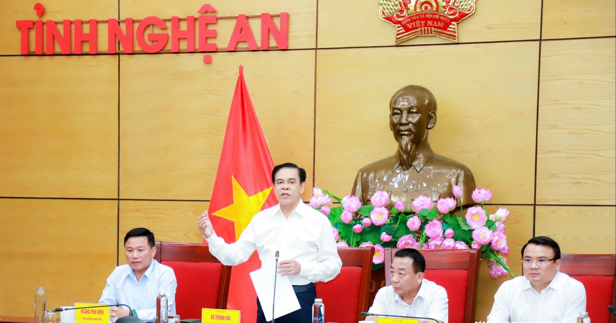 Chủ tịch UBND tỉnh Võ Trọng Hải yêu cầu tăng tốc chuẩn bị, quyết tâm khởi công cao tốc Vinh - Thanh Thủy đúng dịp 19/5/2026