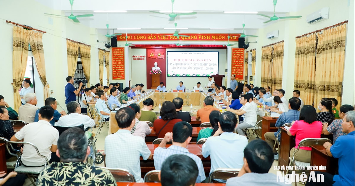 Chủ tịch UBND tỉnh Nghệ An Võ Trọng Hải chủ trì đối thoại với 108 hộ dân xã Diễn Châu