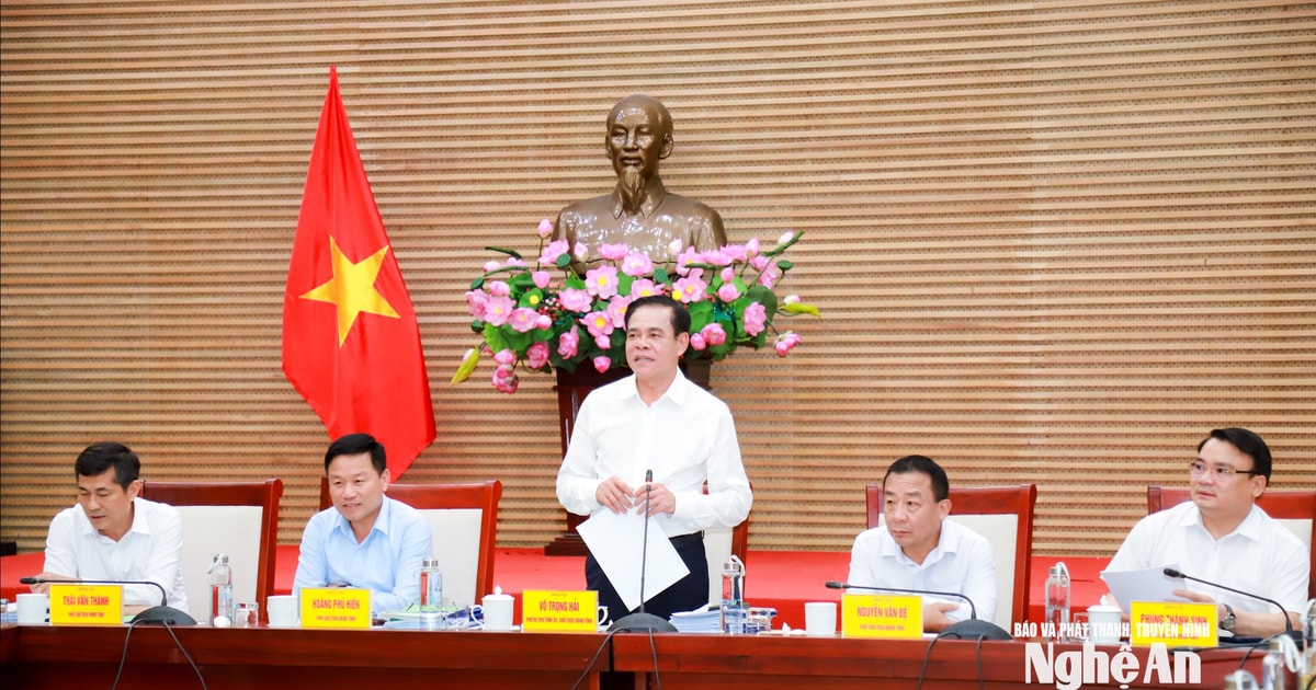 Chủ tịch UBND tỉnh Nghệ An chỉ đạo quyết liệt đẩy nhanh giải ngân vốn đầu tư công