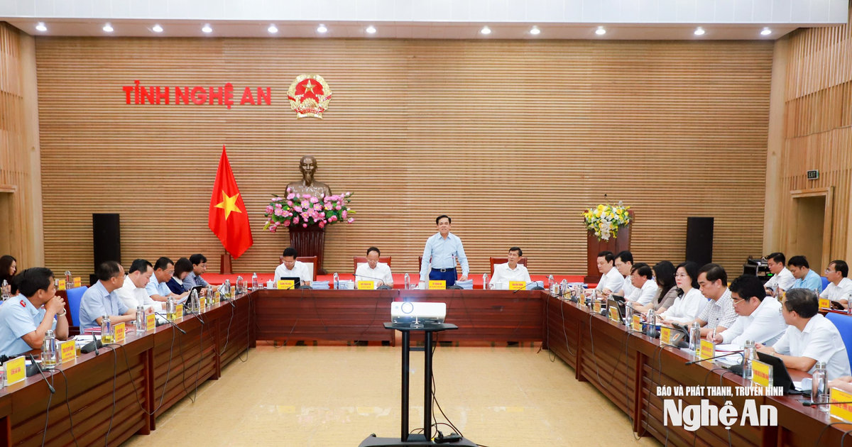 Chủ tịch UBND tỉnh Võ Trọng Hải yêu cầu thực hiện quyết liệt mục tiêu tăng trưởng, giải ngân vốn đầu tư công, điều chỉnh quy hoạch tỉnh