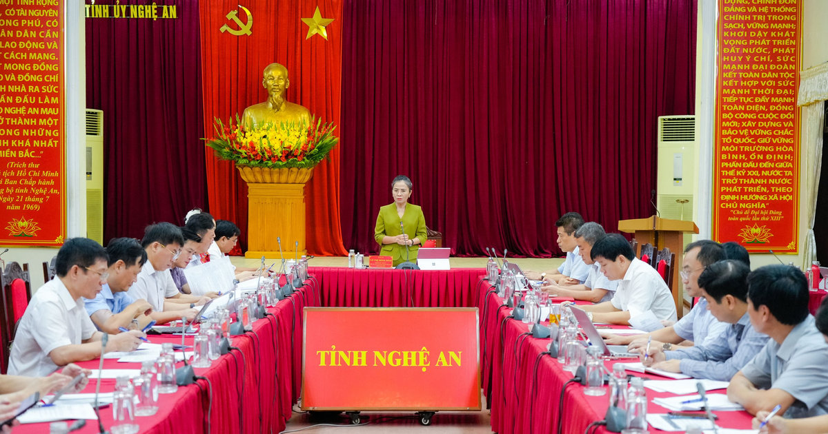 Nghệ An xây dựng hệ thống đánh giá mức độ hoàn thành nhiệm vụ của cán bộ thuộc diện Ban Thường vụ Tỉnh ủy quản lý