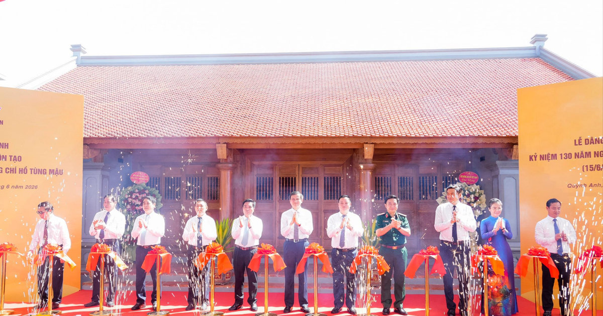 Khánh thành Dự án Tu bổ, tôn tạo Di tích nhà thờ và mộ đồng chí Hồ Tùng Mậu