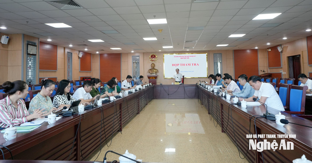 Ban Pháp chế HĐND tỉnh thẩm tra dự thảo nghị quyết trình kỳ họp thứ 3 HĐND tỉnh