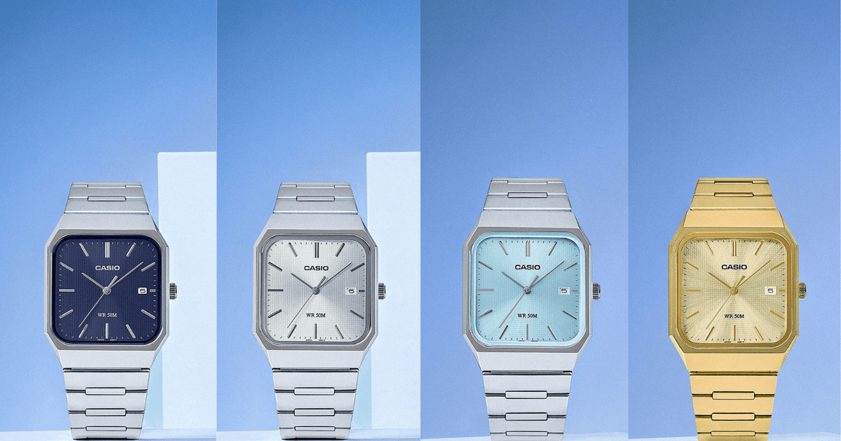 Casio MTP-B185: The ultra-thin square-faced watch series 