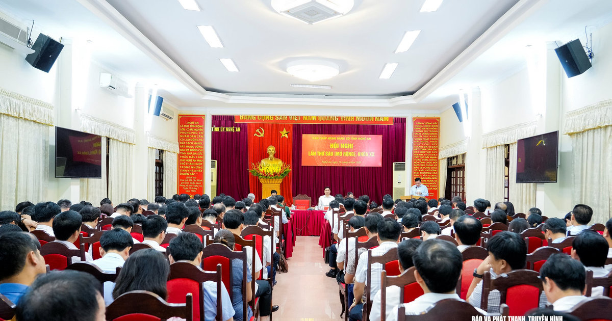 Hội nghị Ban Chấp hành Đảng bộ tỉnh lần thứ 6 mở rộng