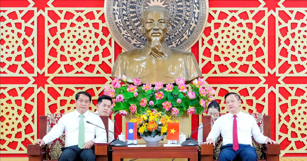 Lãnh đạo tỉnh Nghệ An tiếp, làm việc với đoàn lãnh đạo Thủ đô Viêng Chăn (Lào)