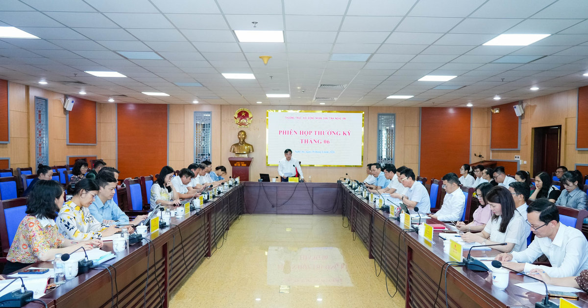 Thường trực Hội đồng nhân dân tỉnh họp phiên thường kỳ tháng 6/2026
