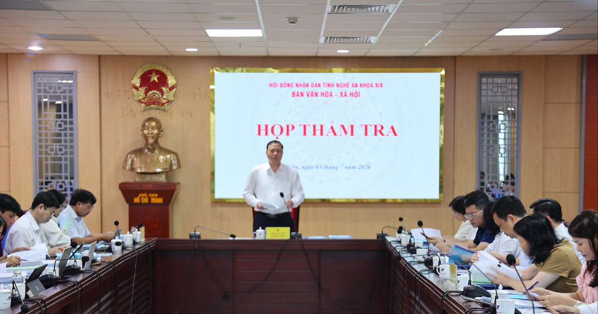 Ban Văn hóa - Xã hội, HĐND tỉnh thẩm tra các dự thảo Nghị quyết trình kỳ họp thường lệ giữa năm 2026