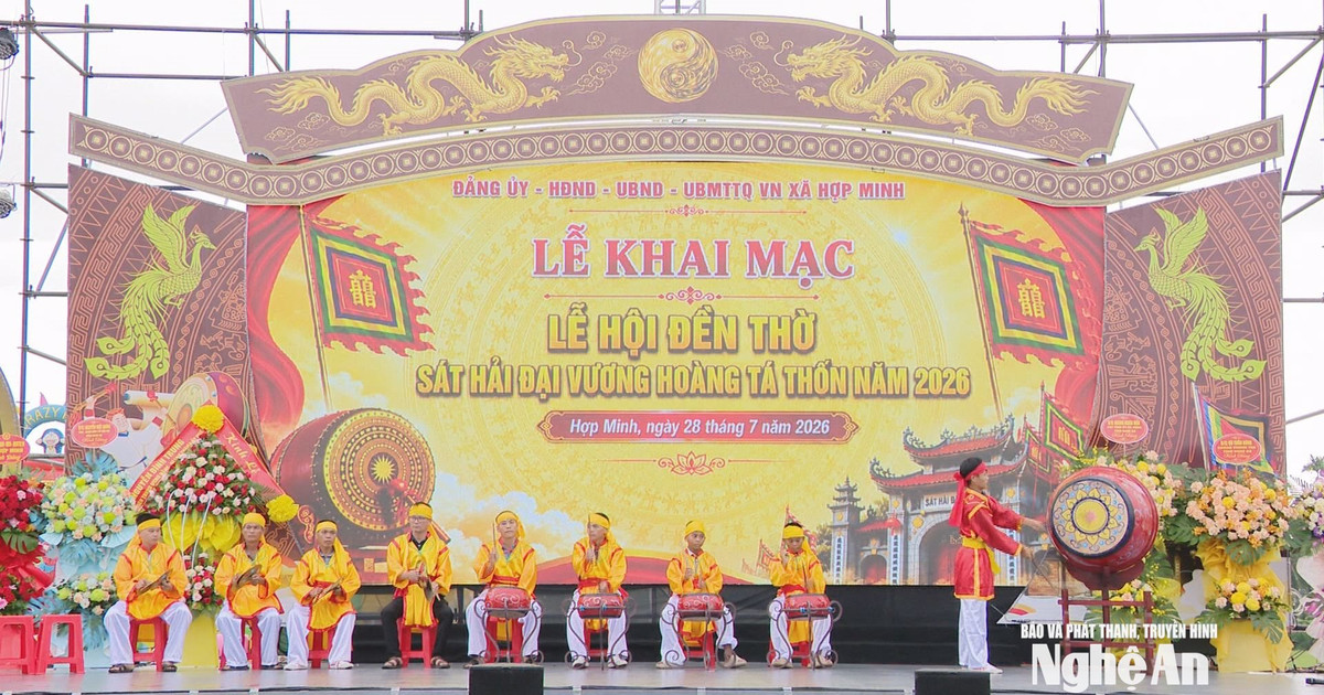Khai mạc Lễ hội Đền thờ Sát Hải Đại vương Hoàng Tá Thốn