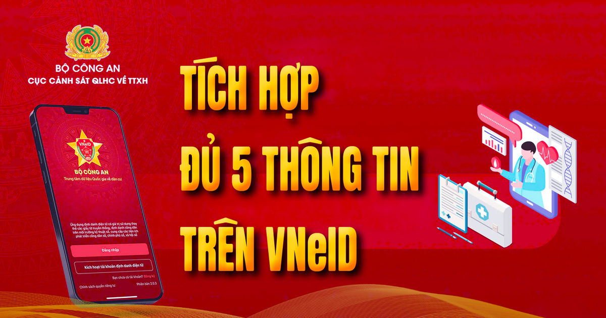 Tích hợp đủ 5 thông tin trên VNeID: Được miễn, giảm những khoản phí, lệ phí nào?