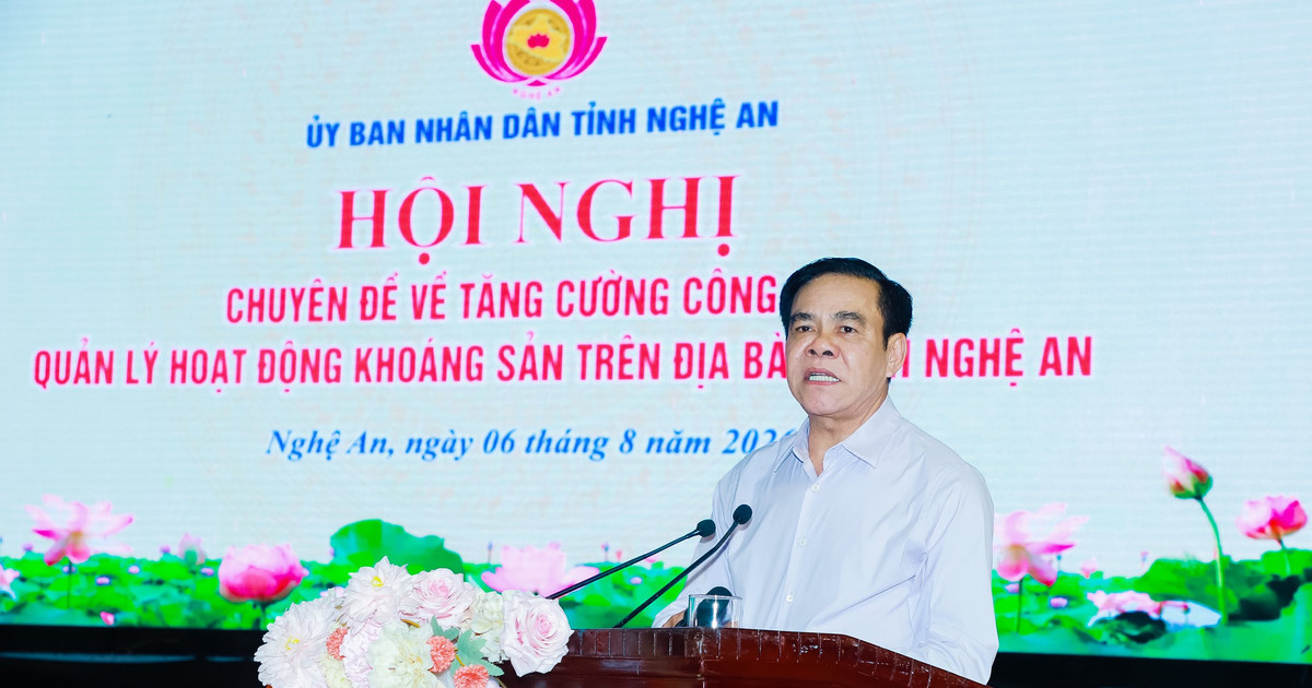 Chủ tịch UBND tỉnh Võ Trọng Hải: Quản lý khoáng sản chặt nhưng không gây ách tắc