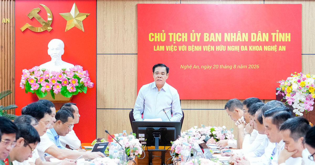 Chủ tịch UBND tỉnh Võ Trọng Hải: Quyết liệt đưa Bệnh viện Hữu nghị Đa khoa Nghệ An lên hạng đặc biệt