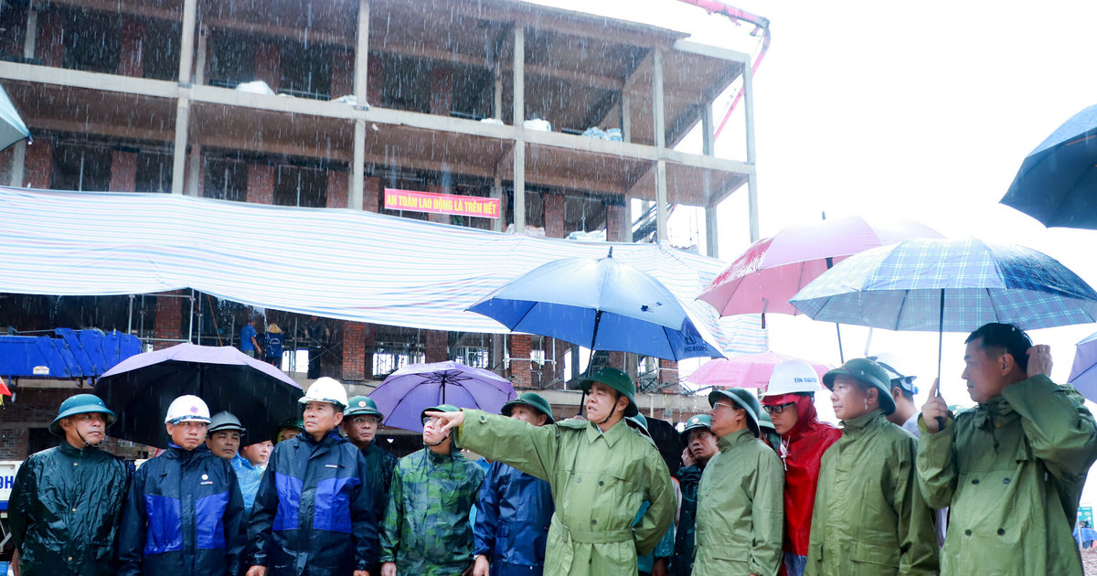 Chủ tịch UBND tỉnh Võ Trọng Hải kiểm tra tiến độ Trường Nội trú liên cấp Nhôn Mai