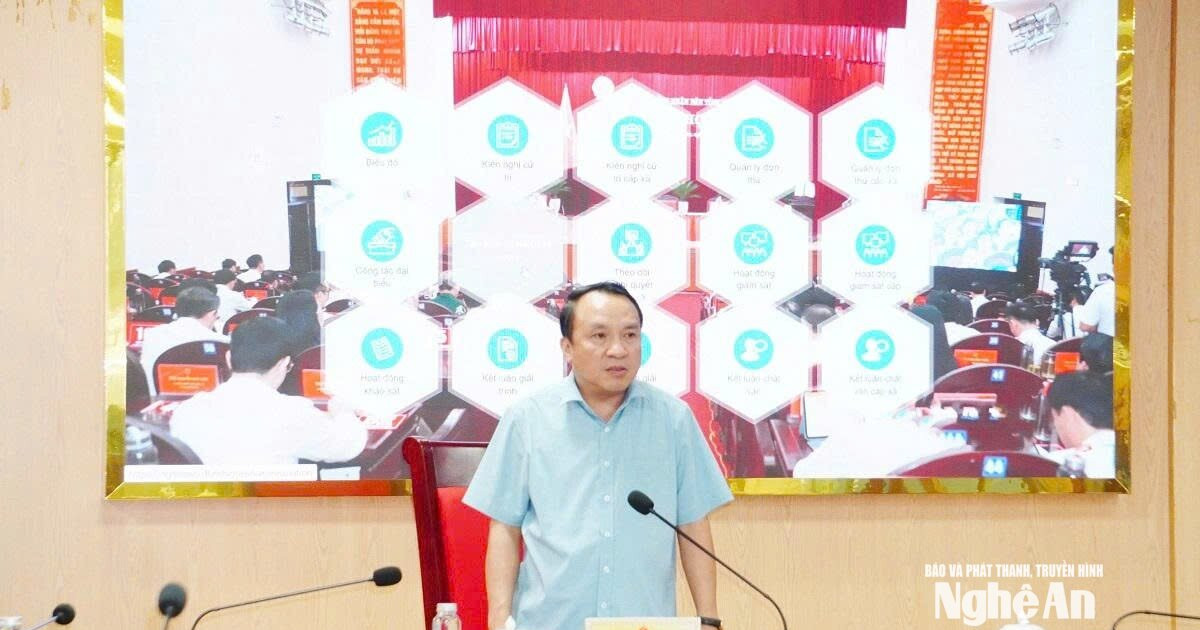 Đẩy nhanh hoàn thiện Kho dữ liệu dùng chung của HĐND tỉnh và HĐND cấp xã