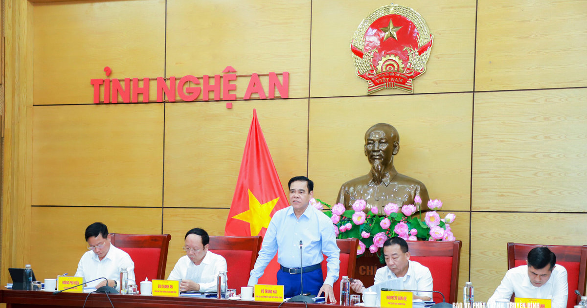 UBND tỉnh Nghệ An thống nhất phương án quy mô nền đường tuyến Nam Cấm - Nguyễn Sỹ Sách kéo dài