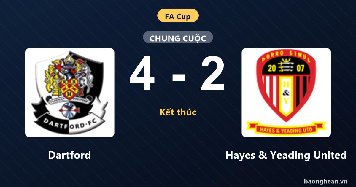 Dartford beat Hayes & Yeading United in the second round of the FA Cup.