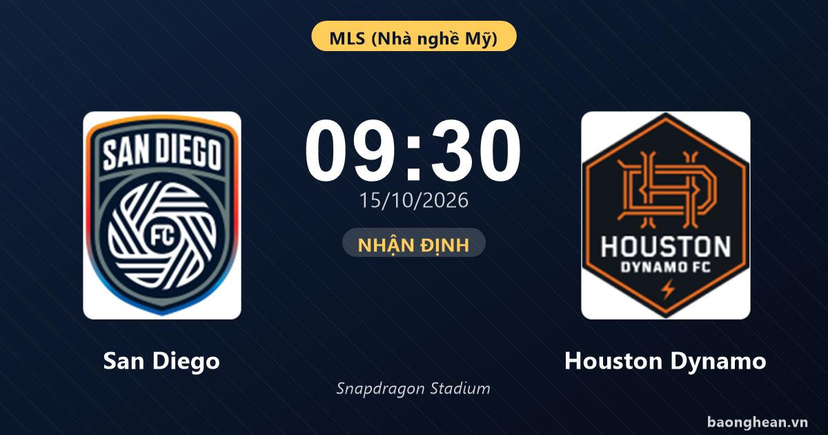 San Diego vs. Houston Dynamo: MLS Match Preview and Prediction