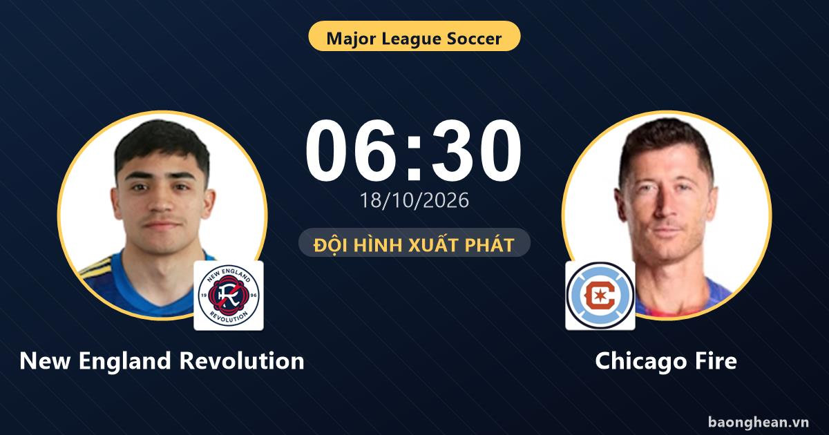 New England Revolution hosts Chicago Fire at Boston Stadium