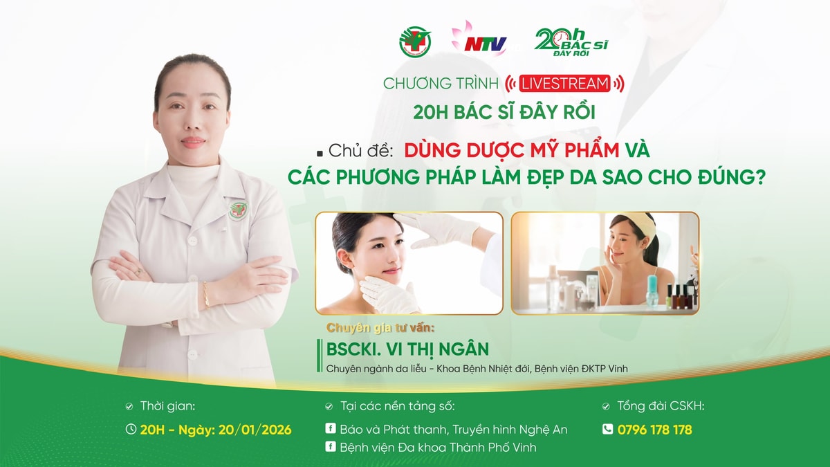Livestream: ‘Dùng dược mỹ phẩm và các phương pháp làm đẹp da sao cho đúng?’