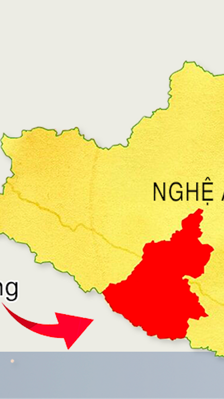 Bản đồ cảnh báo các điểm sạt lở đất, lũ quét, ngập úng ở Con Cuông (Nghệ An)