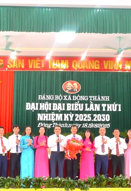 Đại hội đại biểu Đảng bộ xã Đông Thành lần thứ nhất, nhiệm kỳ 2025-2030