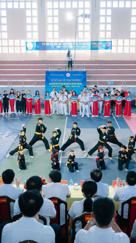 Đại hội TDTT lần thứ X tỉnh Nghệ An năm 2026: Khai mạc môn Võ cổ truyền và môn Vật