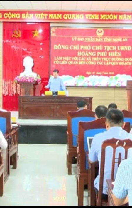 Phó Chủ tịch UBND tỉnh Hoàng Phú Hiền đôn đốc tiến độ lập quy hoạch các xã trên trục Quốc lộ 48