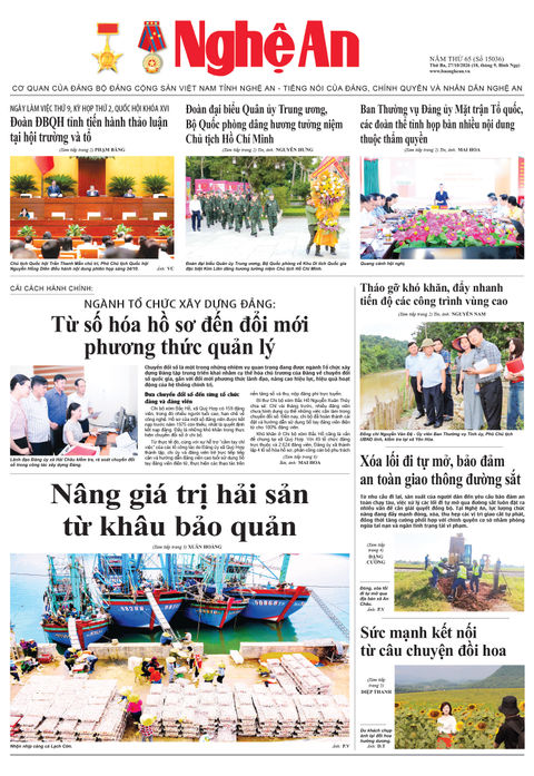 Trang nhất Số 15036 ngày 27-10-2026