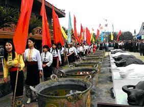 Lễ hội Đền Chín Gian- Đậm "sắc màu" Tây Bắc xứ Nghệ