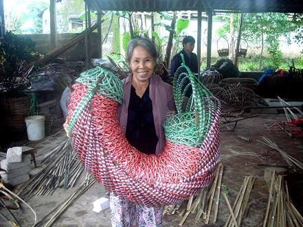 Hưng Long (Hưng Nguyên): Thoát nghèo từ nghề mây tre đan