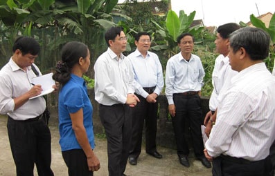 Bộ trưởng Bộ Nông nghiệp & PTNT Cao Đức Phát làm việc tại Nghệ An