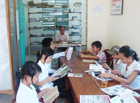 Đến với phòng đọc thiếu nhi Thư viện Nghệ An