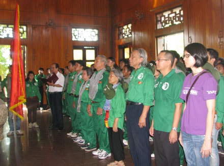 Hành trình xuyên Việt “Từ làng Sen đến bến Nhà Rồng” về đến Nghệ An