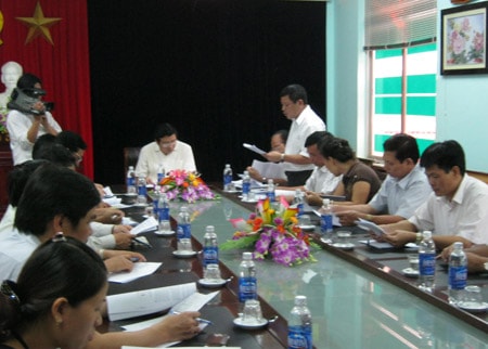 Diễn Châu: Bảo đảm an toàn các hồ chứa, hệ thống đê điều và các công trình đang thi công