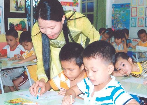 Ưu tiên cho ngành học mầm non phát triển