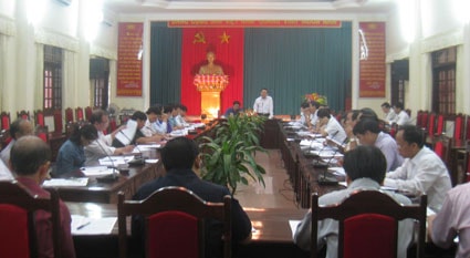 Ban Chỉ đạo TƯ về tổng kết Nghị quyết số 42 và Nghị quyết số 11 của Bộ Chính trị làm việc với Tỉnh ủy Nghệ An