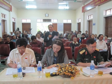 Đại biểu Quốc hội tiếp xúc cử tri xã Nghi Phú (T.P Vinh)