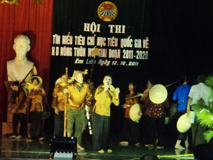 Xã Kim Liên Chung kết cuộc thi tìm hiểu về chương trình xây dựng nông thôn mới