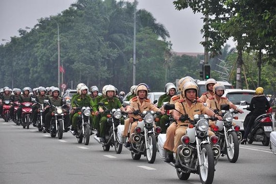 Lập lại trật tự giao thông Thành phố Vinh