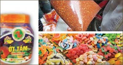 Liên tục phát hiện thực phẩm chứa hóa chất độc hại